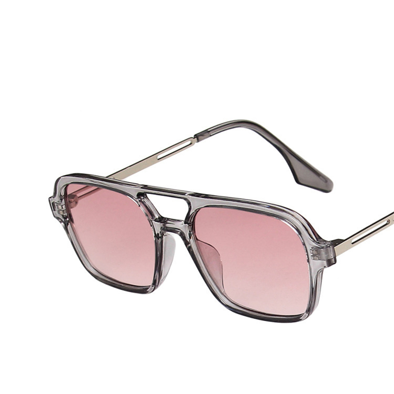 Sunglasses Uv400 - Retro Double Bridges Sunglasses Women Fashion