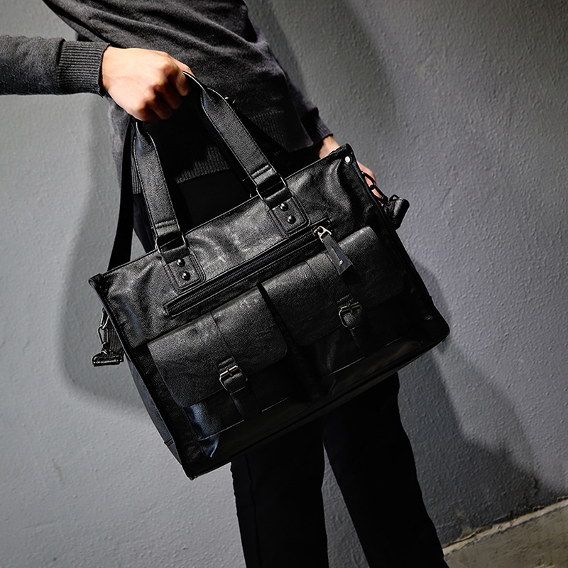PU Leather Shoulder Briefcase  - đánh giá và giá Leather Briefcase