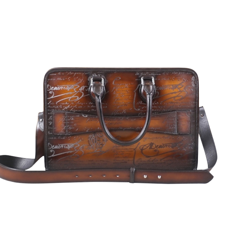 DIMY 2025 men's new business b - đánh giá và giá Leather Briefcase