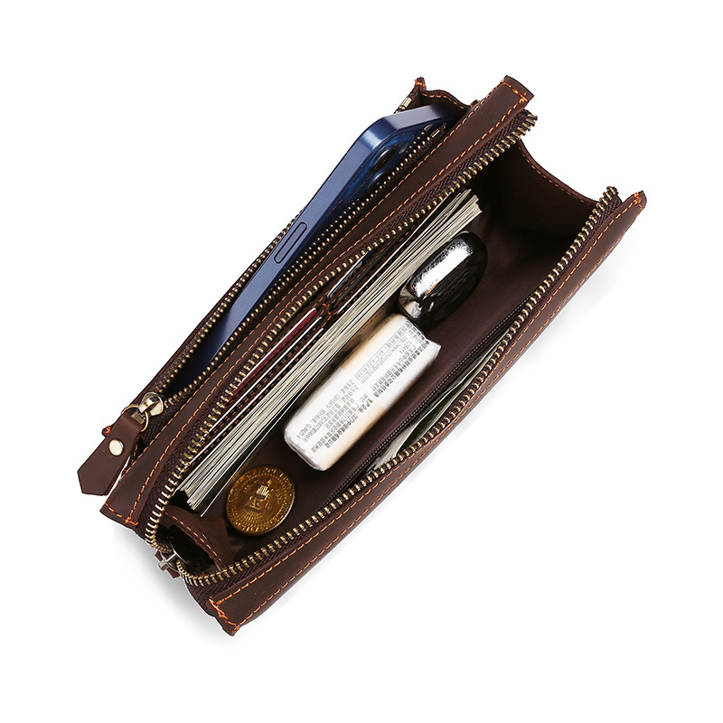 Men's Clutches Long Handbag Bu - đánh giá và giá Leather Wallet Men
