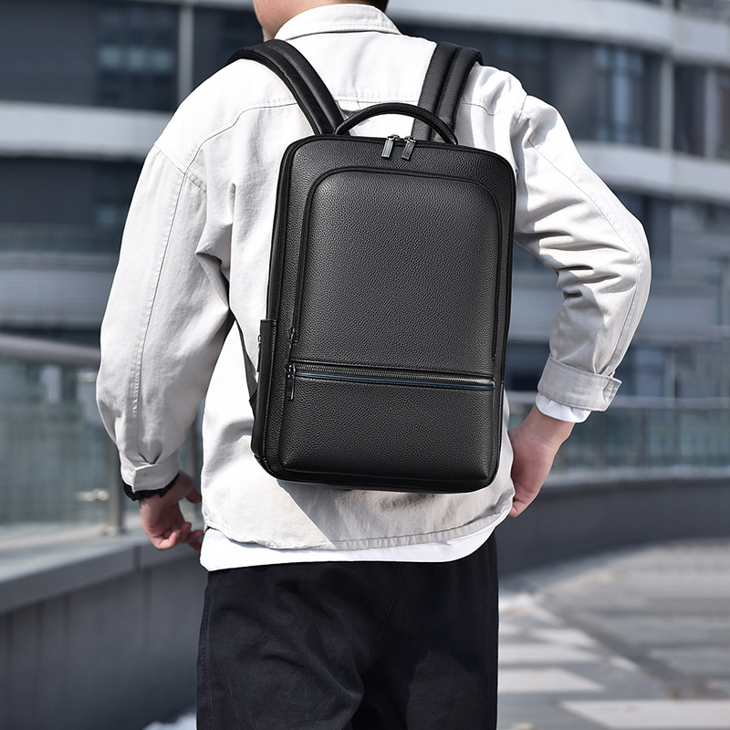 PU Leather Men's Backpack USB  - đánh giá và giá Leather Briefcase