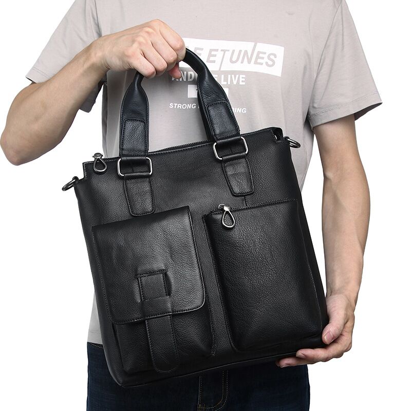 Nam Dọc Túi Xách Nam Da Thật C - đánh giá và giá Leather Briefcase