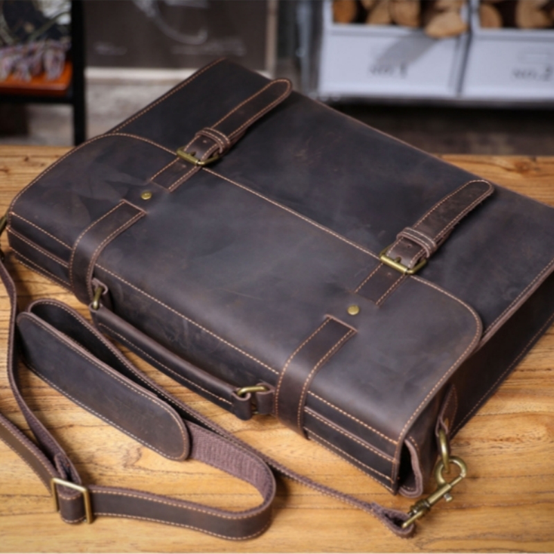 Luxury Original Men's Handbag  - đánh giá và giá Leather Briefcase