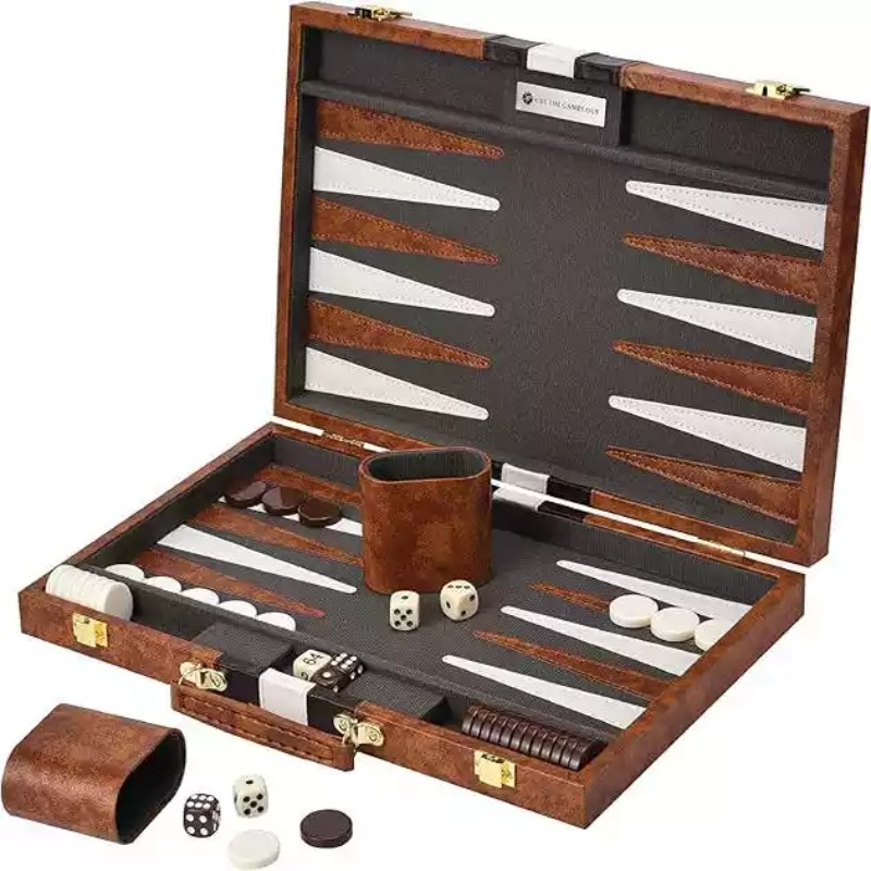 11 Inch PU Leather Chess Set B - đánh giá và giá Luxury Gift Set