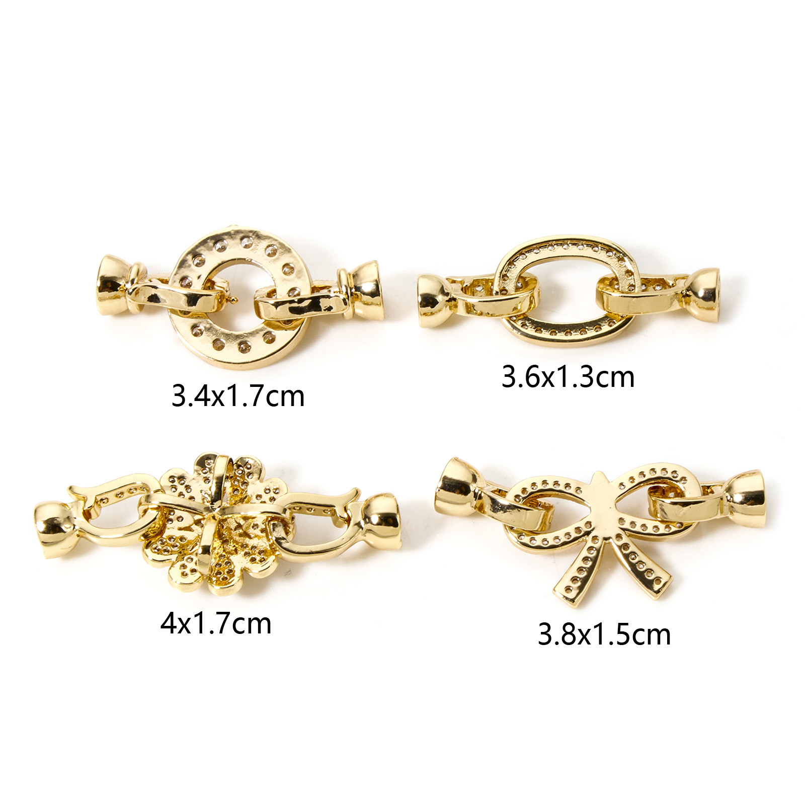 1pc Brass Fold Over Clasps Gol - đánh giá và giá Gold Plated Jewelry