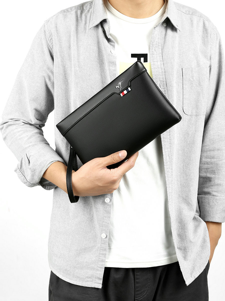 PU Leather Men's Clutch Bag Zi - đánh giá và giá Leather Wallet Men