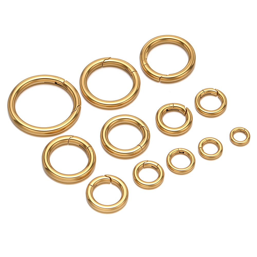 2Pcs/Lot Round Spring Clasps S - đánh giá và giá Gold Plated Jewelry