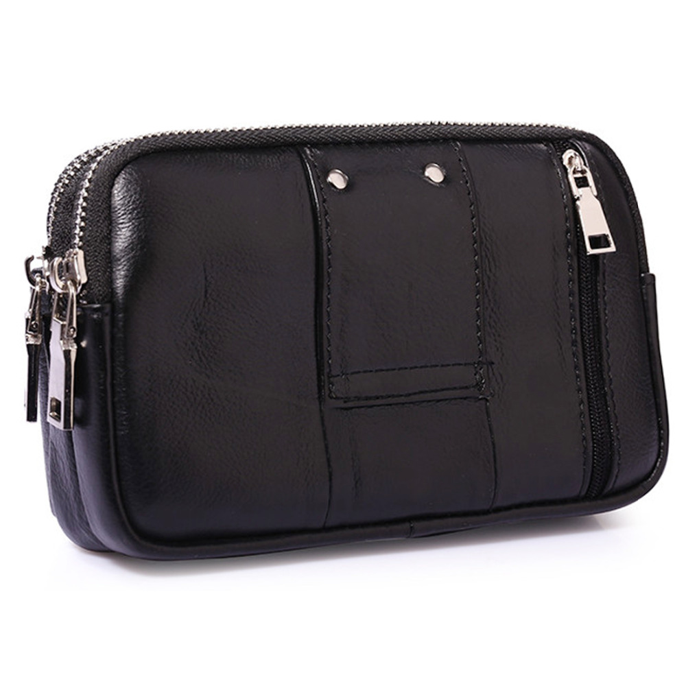 Men Genuine Leather Waist Fann - đánh giá và giá Leather Wallet Men