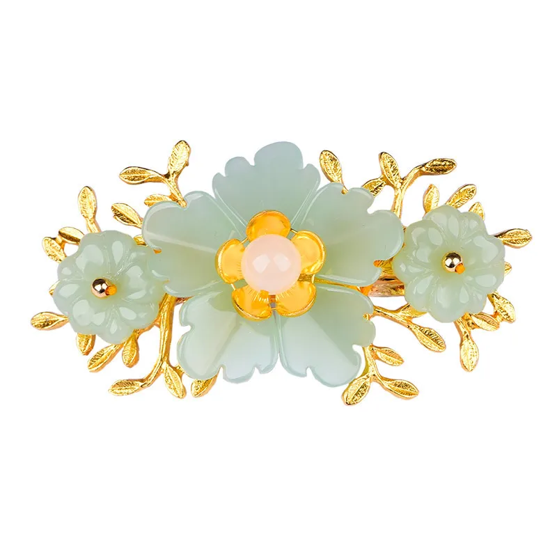 Xanh Ngọc Hoa Barrette Nhà Thi - đánh giá và giá Gold Plated Jewelry