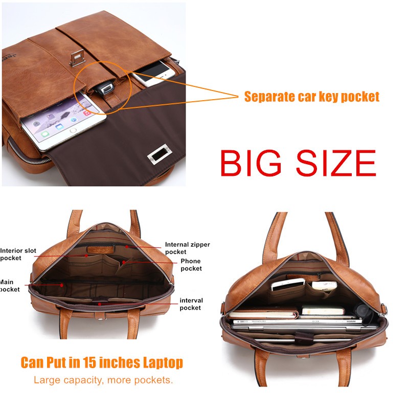 Jeep Buluo Men's Leather Brief - đánh giá và giá Leather Briefcase