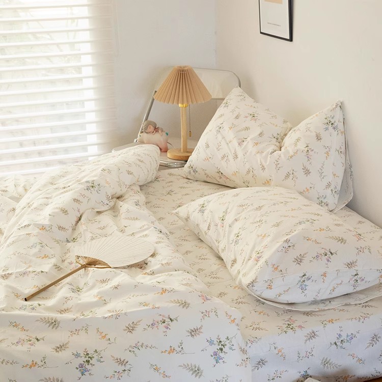 INS Fresh Pastoral Floral Bedd - đánh giá và giá Silk Pillowcase